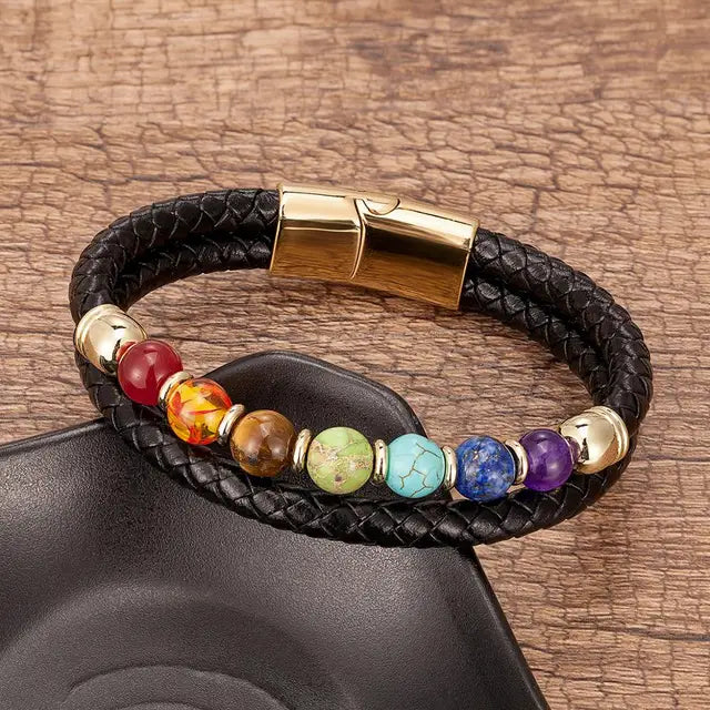 Men's 7 chakra bracelet sale