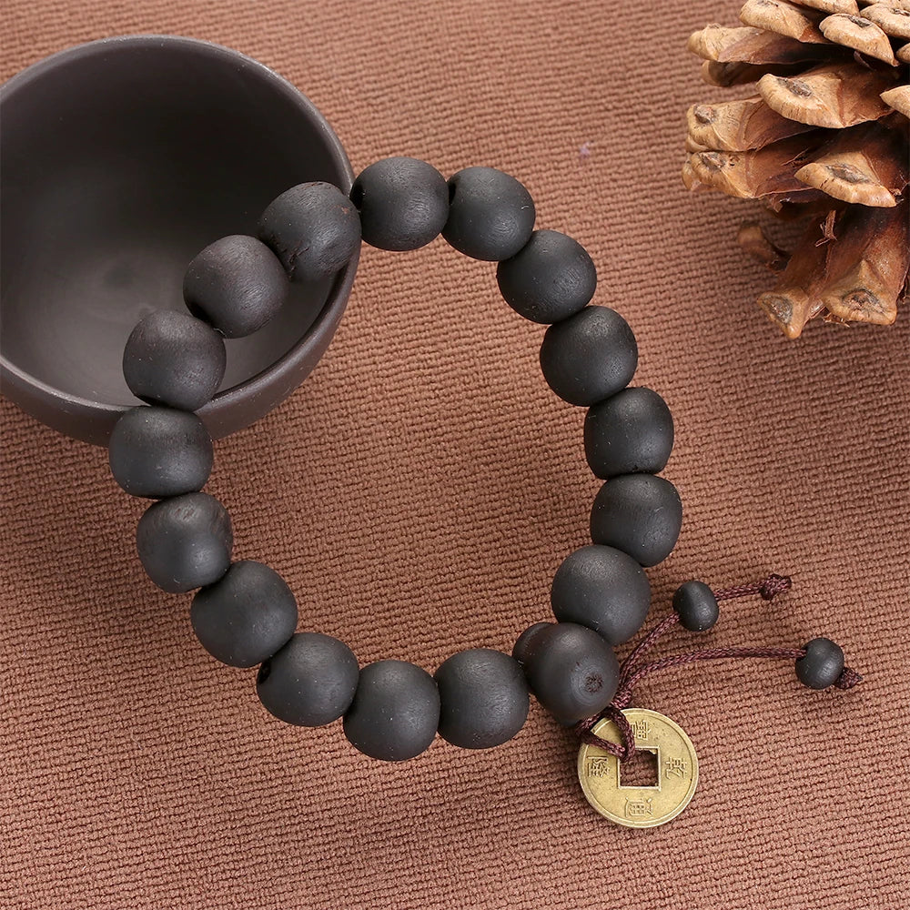 Buddhist wooden bracelet discount