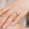 Moss Agate & Silver 'Lunar Energy' Ring