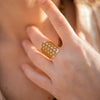 Adjustable Ring Flower of Life