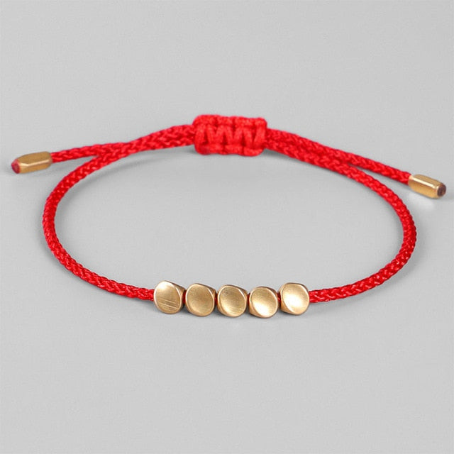 Red string buddha bracelet discount