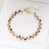 Elegant Multicolored Tourmaline Bracelet