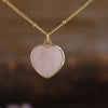 Natural Stone Heart Pendant