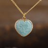 Natural Stone Heart Pendant