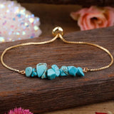 Bracelet Fine in Natural Irregular Stones