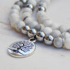 Bracelet Mala "Feminine Wellbeing" in Howlite