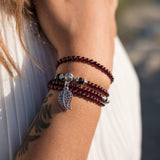 Bracelet "Abundance" in Garnet