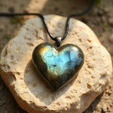 Heart Pendant in Labradorite