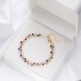 Elegant Multicolored Tourmaline Bracelet