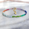 Bracelet Fin "Holisitic Rainbow" in Natural Stones