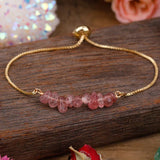 Bracelet Fine in Natural Irregular Stones