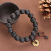 Wood Bead Buddha Bracelet