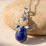 Small Angel Pendant and its Natural Stone