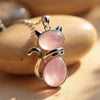 Natural Stone Cat Pendant