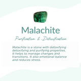 Bracelet "Purification" in Malachite