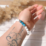 Bracelet "Slimming" in Apatite & Howlite