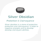 Bracelet "Protection & Transformation" in Silver Sheen Obsidian