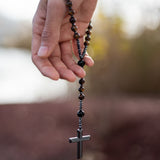 Tiger Eye "Protection" Rosary Necklace