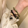 Natural Beads Lotus Flower Bracelet