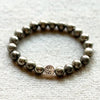 Bracelet "Prosperity Shield" in Pyrite