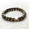 Bracelet "Prosperity Shield" in Pyrite