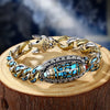 Buddhism Turquoise Six-character Mantra Bracelet