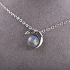 "Enchanted Moon" Pendant in Labradorite & Silver