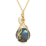 Pendant "Eye of the Universe" in Labradorite Stone