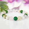 Bracelet "Chance & Opportunity" in Aventurine, Citrine, Rose Quartz & Clear Crystal