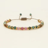 Natural Stone Gold Color Spacer Bracelets