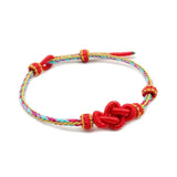 Lucky Knot Hand-knitted Multicolor Bracelets