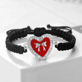 Heart Bowknot Braided Bracelet