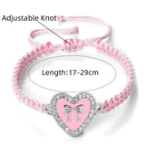 Heart Bowknot Braided Bracelet