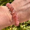 Bracelet "Universal Love" in Strawberry Quartz