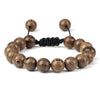 Natural Wood Bead Tibetan Buddha Bracelet