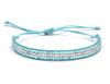 Glass Seed Beads Triplex Row Strip  Bracelet