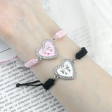 Heart Bowknot Braided Bracelet