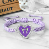 Heart Bowknot Braided Bracelet