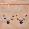 "Retro" Earrings in Natural Stones