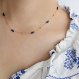 "Harmonie Céleste" set in Lapis Lazuli & Gold Plated