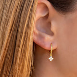 Earrings "Clover of Light" in Silver or Gold Plated