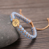 Braided Bracelet "12 Constellations" in Natural Stones