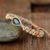 Braided Bracelet "Audacity" in Jasper & Labradorite