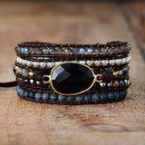 Bracelet Wrap "Anchorage & Security" in Onyx