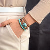 Bracelet Wrap "Soothing Energy" in Turquoise