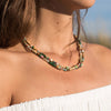 Bohemian Chic Necklace in Natural Stones