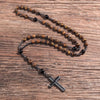 Tiger Eye "Protection" Rosary Necklace