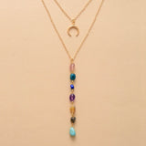 Double Necklace "Cascade of the 7 Chakras"