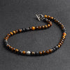 Lava Stone & Tiger Eye 'Earth & Fire Energy' Necklace