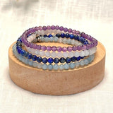 Set "Inner Balance" in Amethyst, Moonstone, Lapis Lazuli & Aquamarine